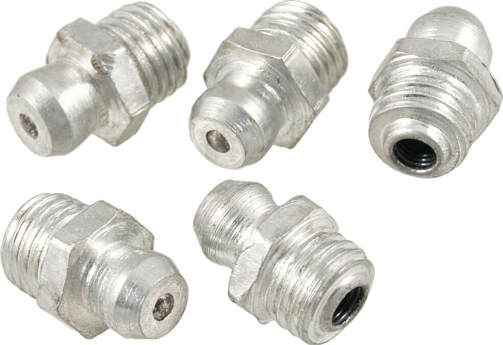 5 Stš¹cke Schmiernippel Gerader Fettnippel Metall Kegelschmiernippel M8 x 1 Au?engewinde Abschmiernippel