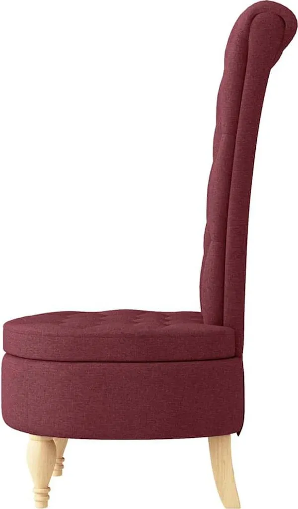 Lit d'appoint compact fauteuil-lit vidaXL tissu rouge pour petits salons