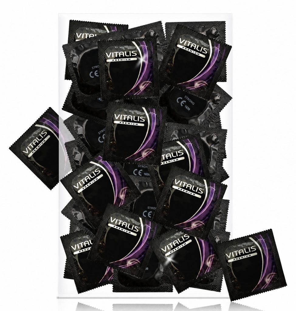 VITALIS Strong: 100 preservativos extra resistentes Imagen del producto  Imagen generada por IA