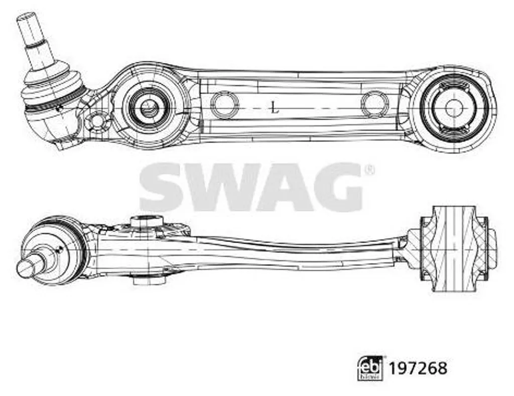 Bras oscillant SWAG 33112537 haute résistance pour BMW G31 Touring