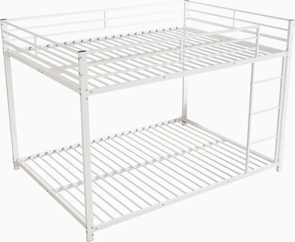 Lit superposé 140x200cm blanc pour optimiser la chambre de vos enfants