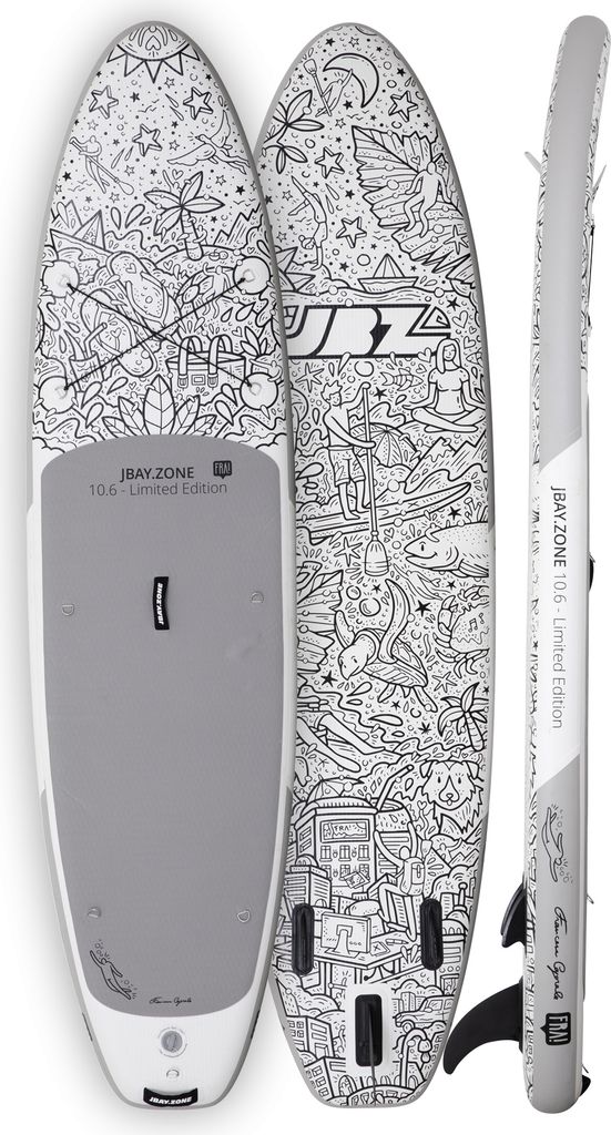 Jbay Zone FRA Limited Edition 320x81x15, 145 kg Paddleboard Artistic
