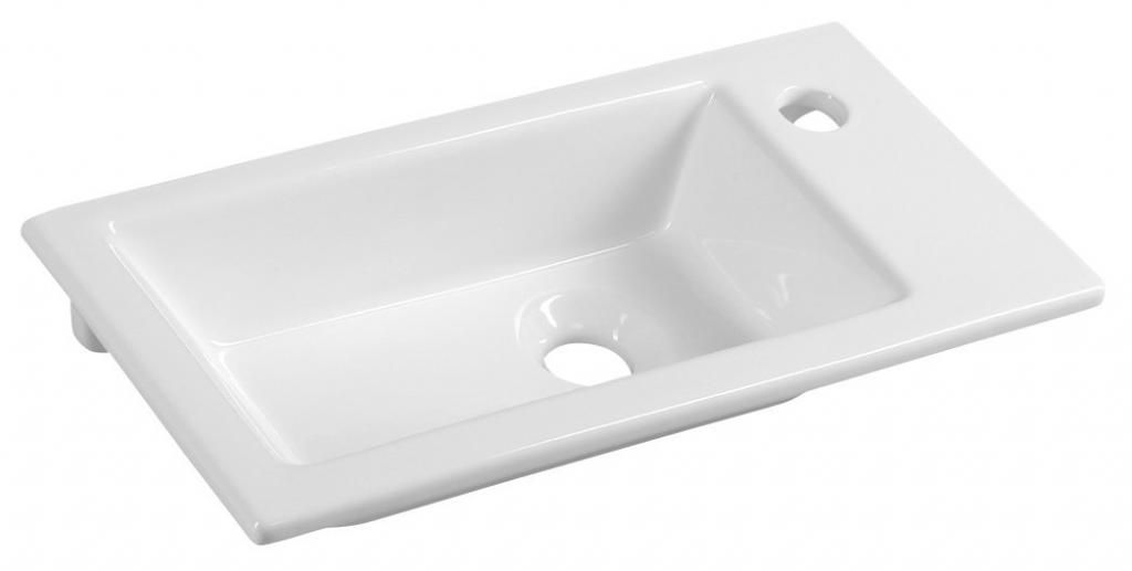 ZUNO 50 Keramik-Waschtisch 50x25cm, weiss Produktbild 