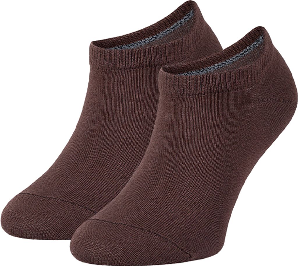 Kinder Sneaker Socken für Mädchen & Jungen Kurze Baumwollsocken, 30-35, Braun (Dark Chocolate)