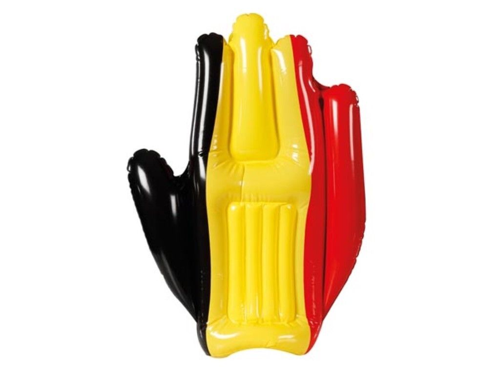 Aufblasbare Hand - Belgien