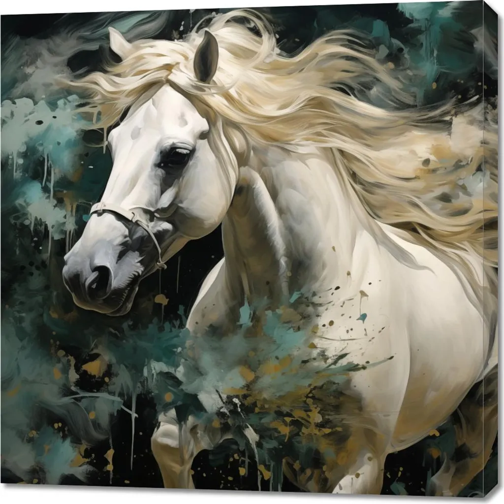 Quadro Astratto 90x90 Spirito Selvaggio | Decorazione Parete Luxury