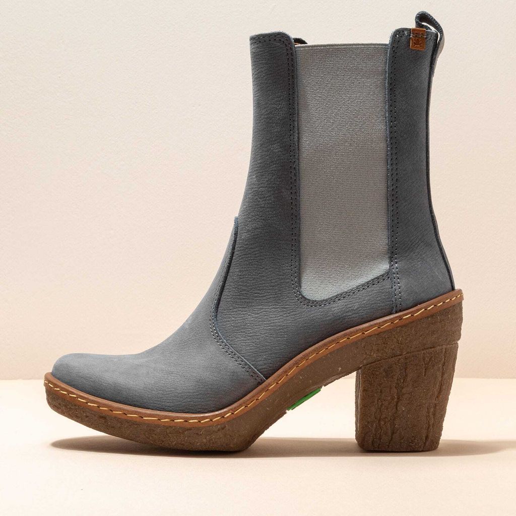 El Naturalista Schnürstiefel mit hohem Absatz Damen N5431 PLEASANT VAQUERO / HAYA Farbe Blau