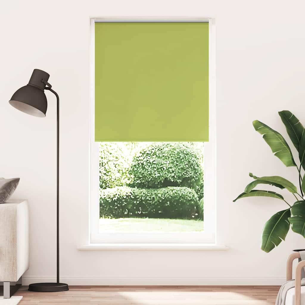vidaXL Verdunkelungsrollo Grün 115x210cm Stoffbreite 110,7cm Polyester