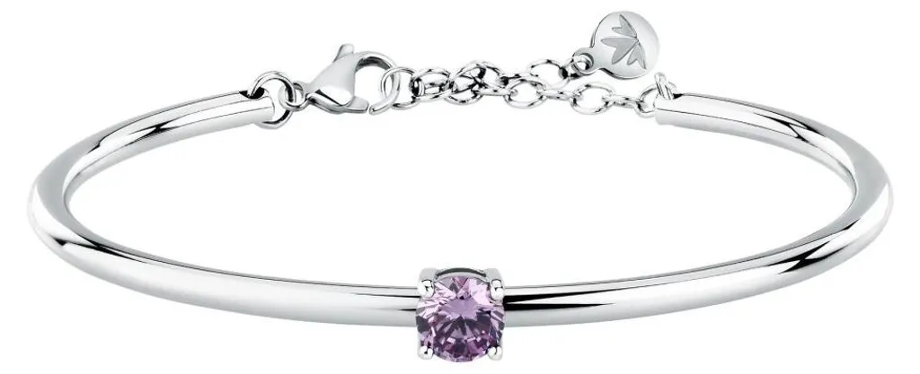 Cadeau idéal femme parure bracelet et collier zircone violet SAKM95