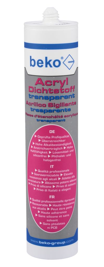Acryl-Dichtstoff 310 ml TRANSPARENT  DE/IT/FR Produktbild 