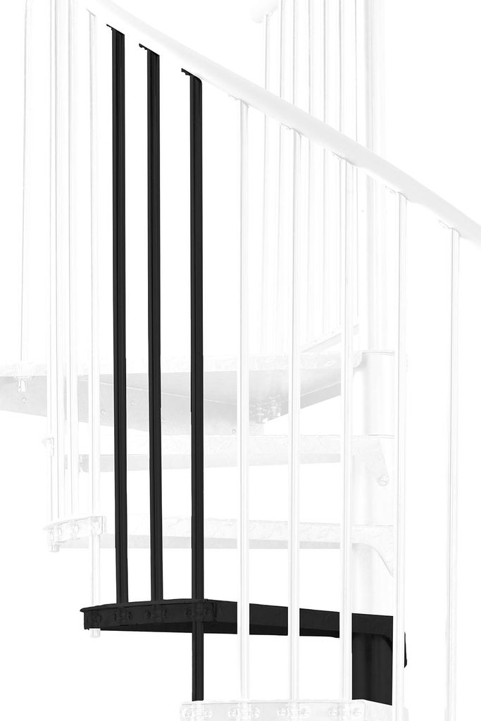Minka Höhenerweiterung für Rondo Zink Color 180cm Durchmesser Schwarz