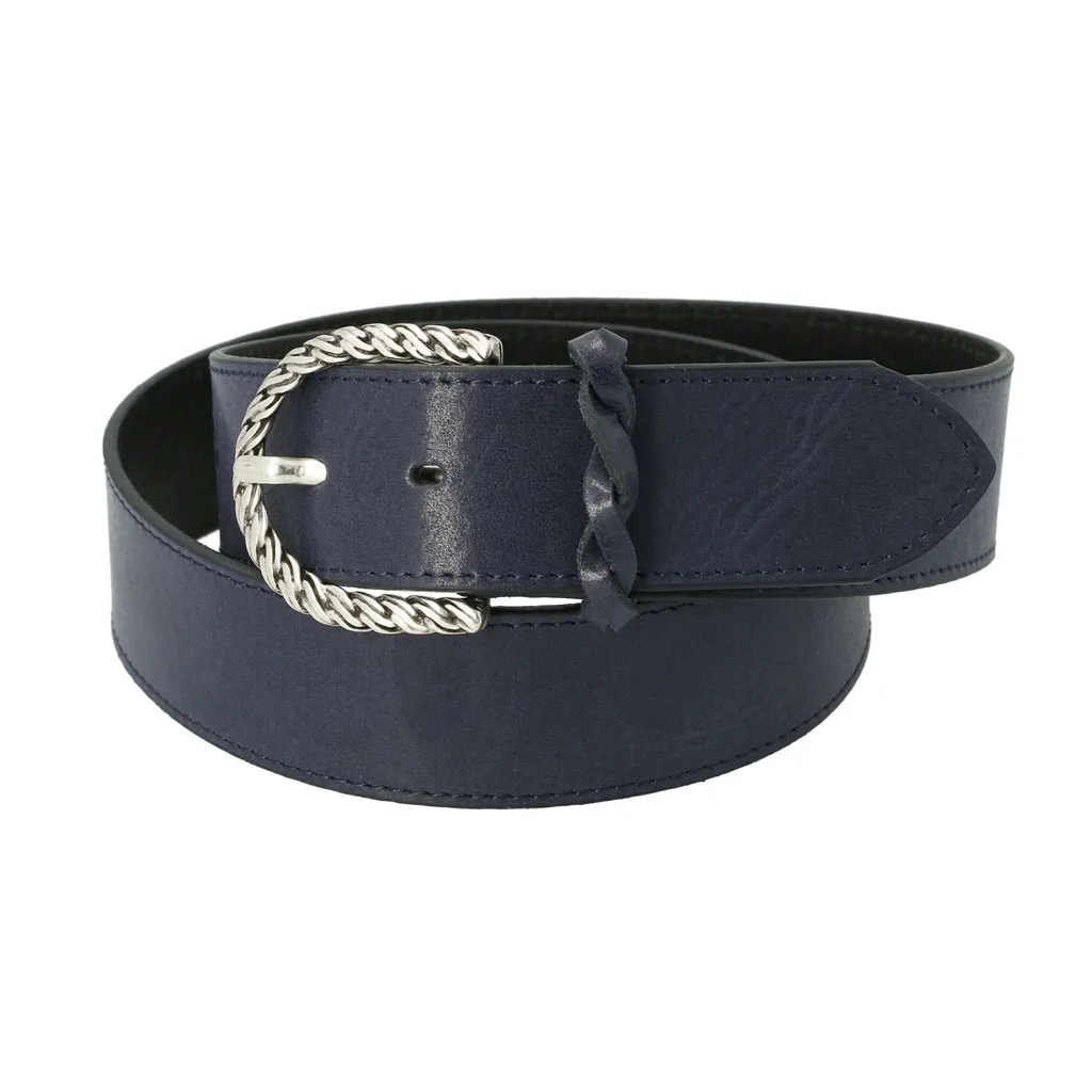 Cintura Blu Tamaris Mona 160027 - Taglia 75cm - Pelle Donna Chic