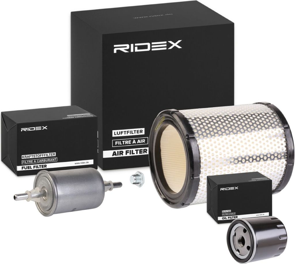 RIDEX Filterset Inspektionspaket Filtersatz passend für PEUGEOT 306 Schrägheck (7A, 7C, N3, N5) 306 Cabriolet (7D, N3, N5) 106 I (1A, 1C) 306