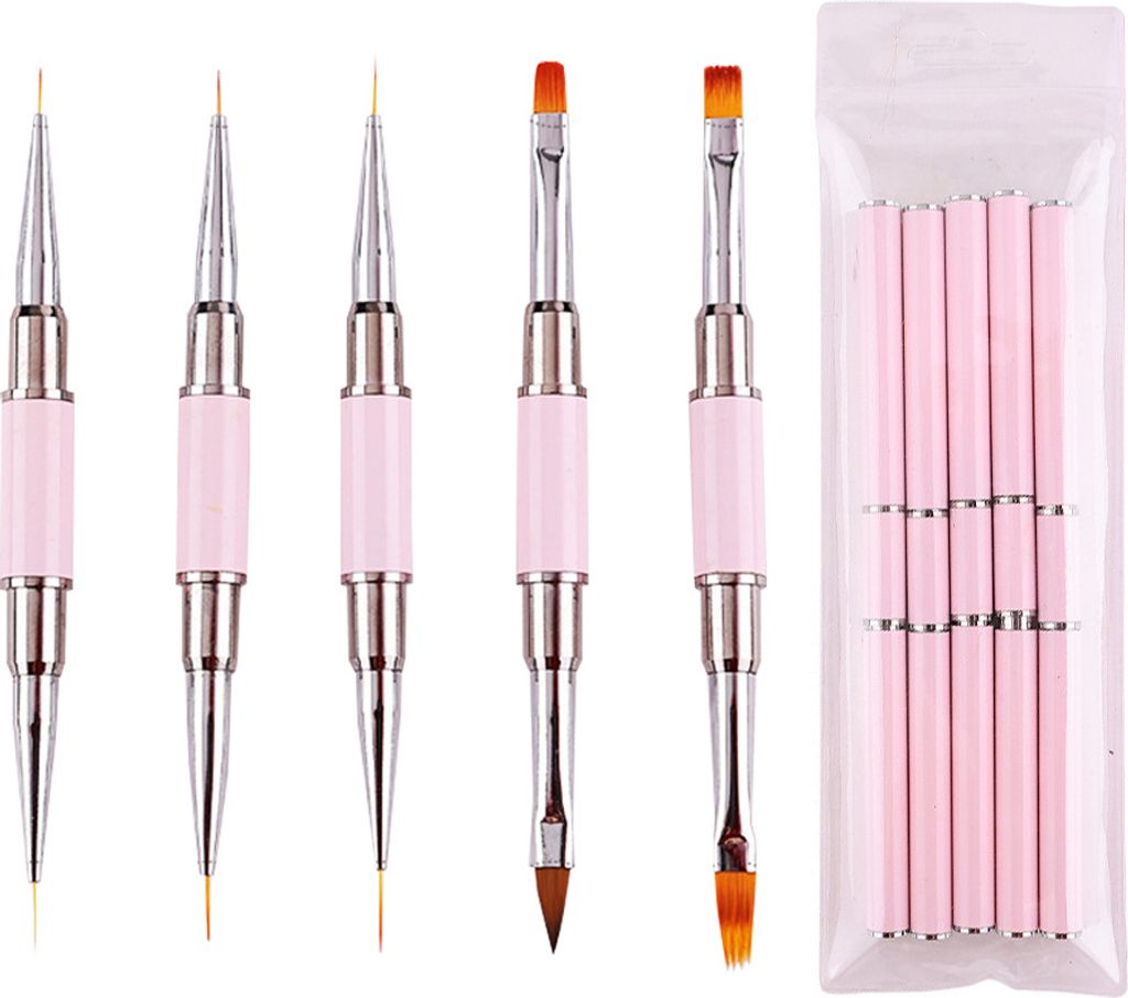Nailart-Pinsel-Set, 5-teilig, Nailart-Design-Pinsel mit Produktbild 