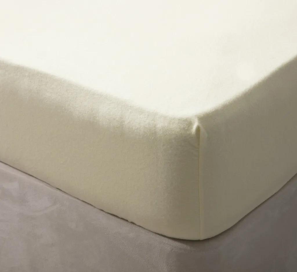 Drap-housse Lit Double Ivoire en Jersey de Coton pour un Sommeil Paisible