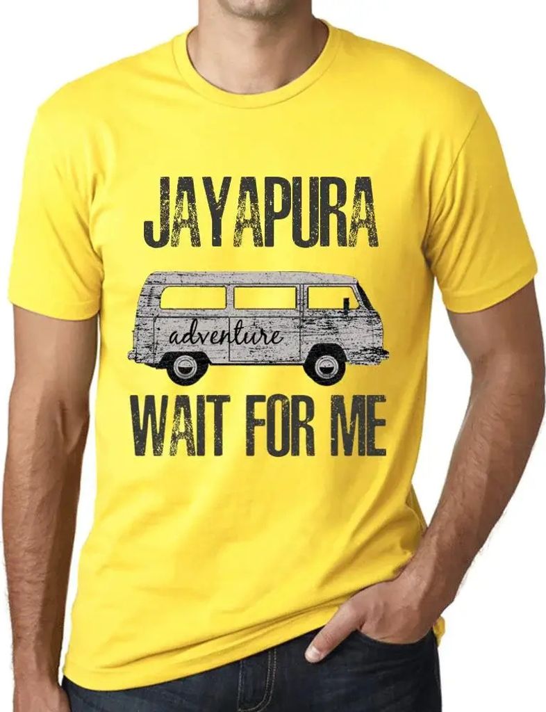 Herren Grafik T-Shirt Abenteuer warten auf mich in Jayapura – Adventure Wait For Me In Jayapura – Öko-Verantwortlich Vintage Jahrgang Kurzarm ...