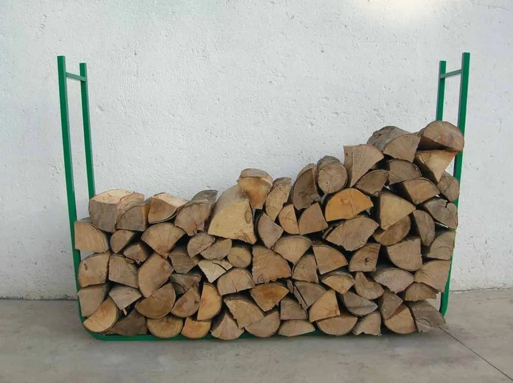 Support de stockage de bois modulable Ribimex PRIRB095 en acier - 4