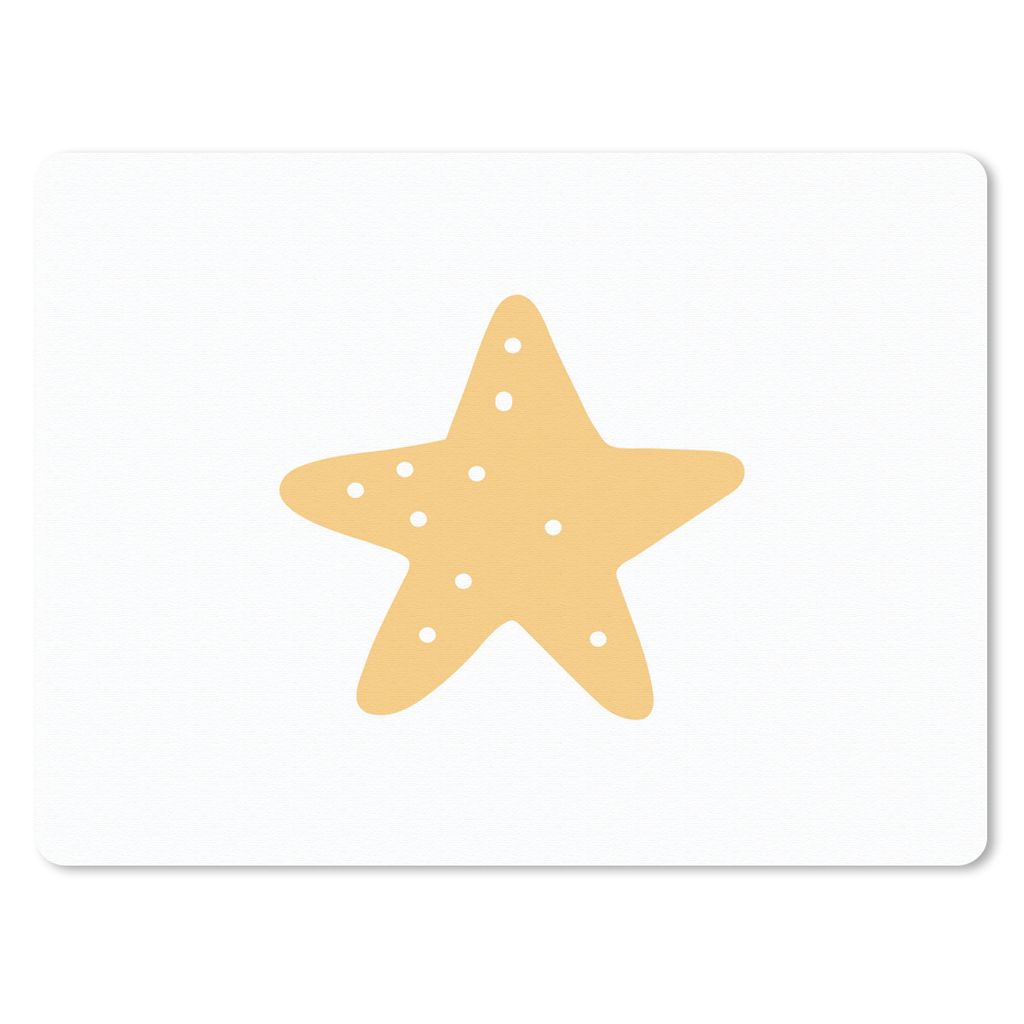 MuchoWow Mauspad Mousepad Stern - Mädchen - Jungen - Punkte - Kinder 40x30 cm - Mousepads - Maus Mat - Pad - Mausunterlage - Anti Rutsch