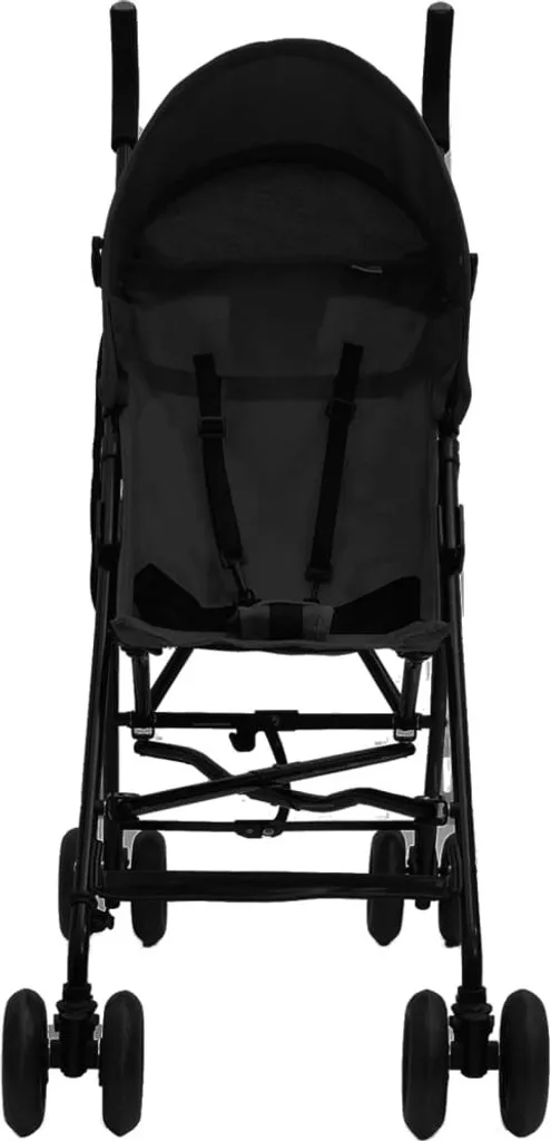 Poussette Canne Compacte Anthracite Noir - Pliage Facile et Léger - 2