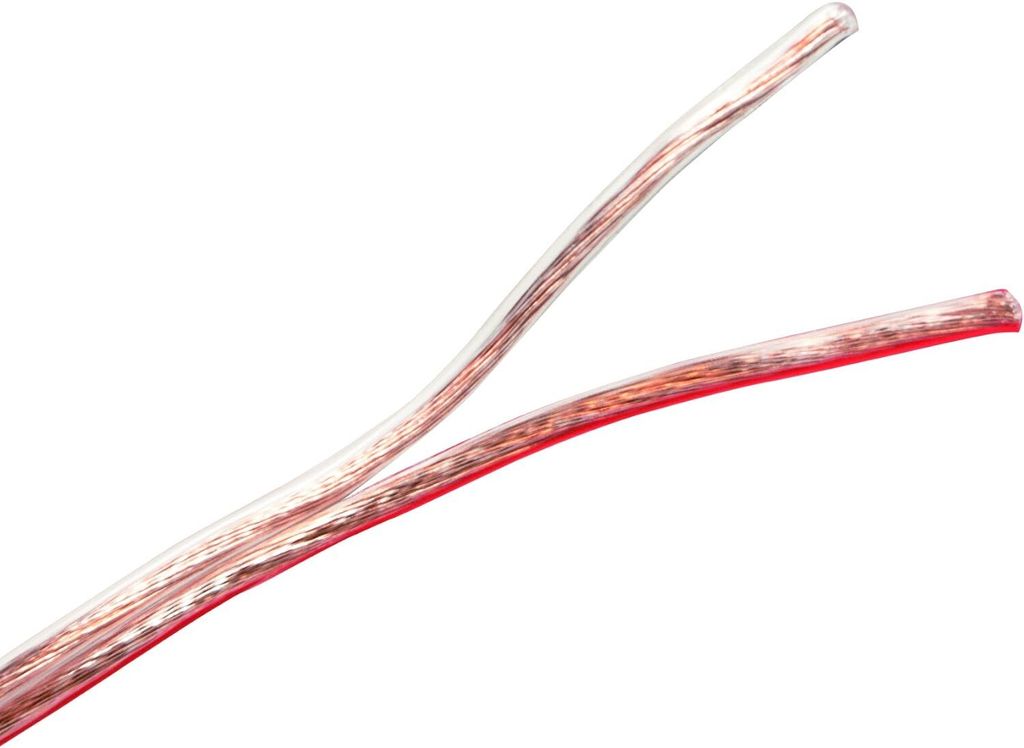 Logilink Lautsprecherkabel, 2x0.75 mm2,  50 m transparent Image du produit 