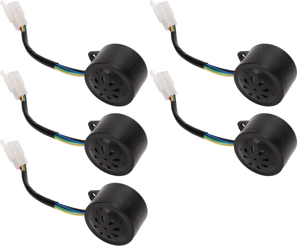 5 Stück Universal Backup Horn Summer 110-120 dB Rückfahralarm 12 V-60 V für Elektro-Dreirad-Roller