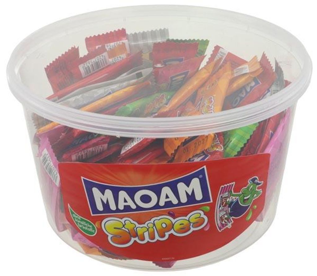 HARIBO Food Maoam Stripes 700g 100 Stück Produktbild 