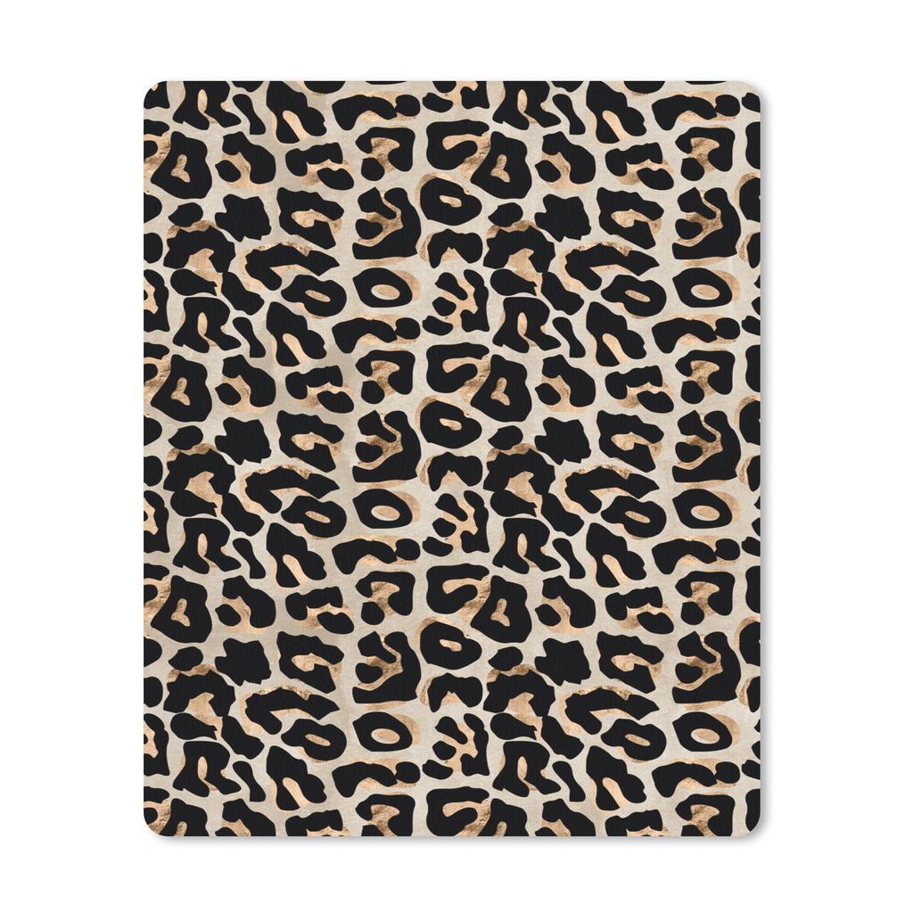 MuchoWow Mauspad Mousepad Tierprint - Panther - Flecken - Luxus 19x23 cm - Mousepads - Maus Mat - Pad - Mausunterlage - Mauspads - Spielen
