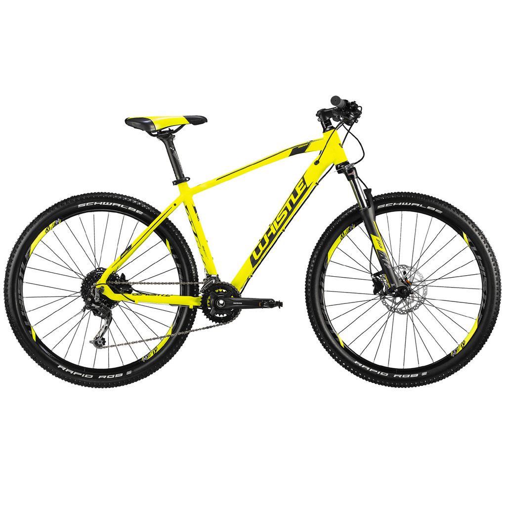 Whistle Miwok 2051 27,5 Zoll Mountainbike 650B Hardtail MTB Fahrrad Mountain Bike, Farbe:gelb/anthrazit, Rahmengröße:46 cm