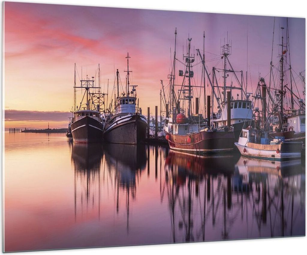 Bilder auf glas - Einteilig - Marina Westen Die Sonne - 100x70cm - Glasbilder - Wandbilder - Bilder - zum Aufhängen bereit - Wanddekoration aus Gl...