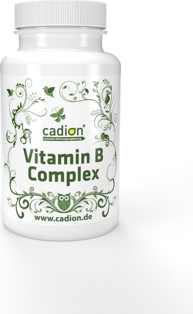Cadion Vitamin B-Complex HOCHDOSIERT 8 aktive Formen 90 Kapseln 3 Monatspackung