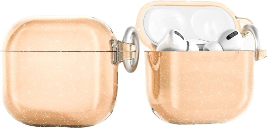 Glitzerhülle Für Airpods 4 – Gold
