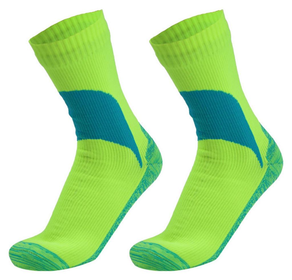 1 Paar wasserdichte Socken, elastisch, atmungsaktiv, mittelhoch geschnitten, weich, winddicht, geeignet für Winterwanderungen, Waten, Reiten und S...