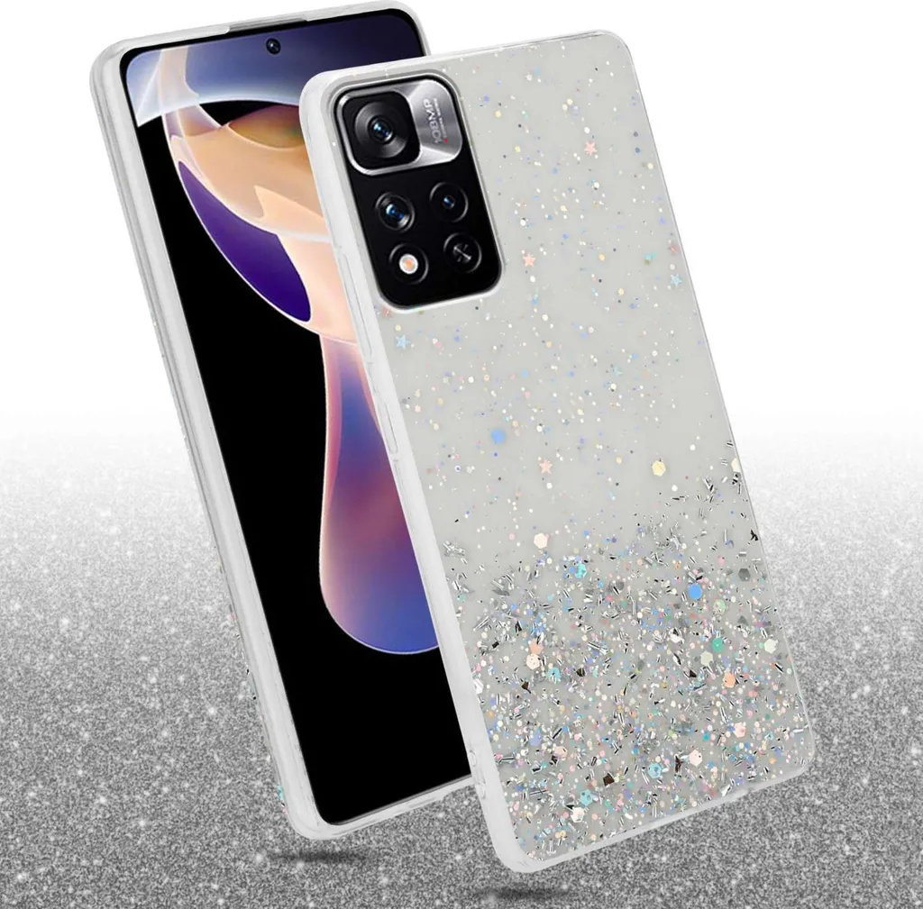 Custodia Trasparente Glitter Xiaomi Redmi Note 11 Pro+ | Cadorabo - 2