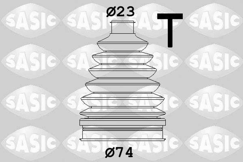 SASIC 1904053 Manschettensatz, Antriebswelle OE 392414083R kompatibel mit Logan, Sandero, Rio