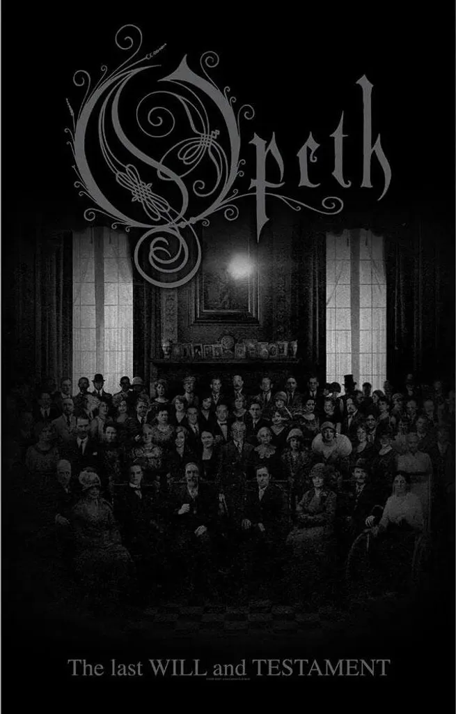 Drapeau Mural Opeth en Tissu The Last Will And Testament 106x70 cm Gris