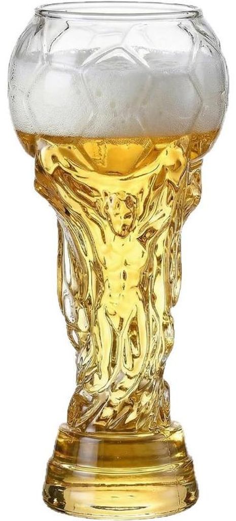 Fußball-WM 2026 Bierglas 600 ml, Fußballpokal Bierkrug aus Produktbild 