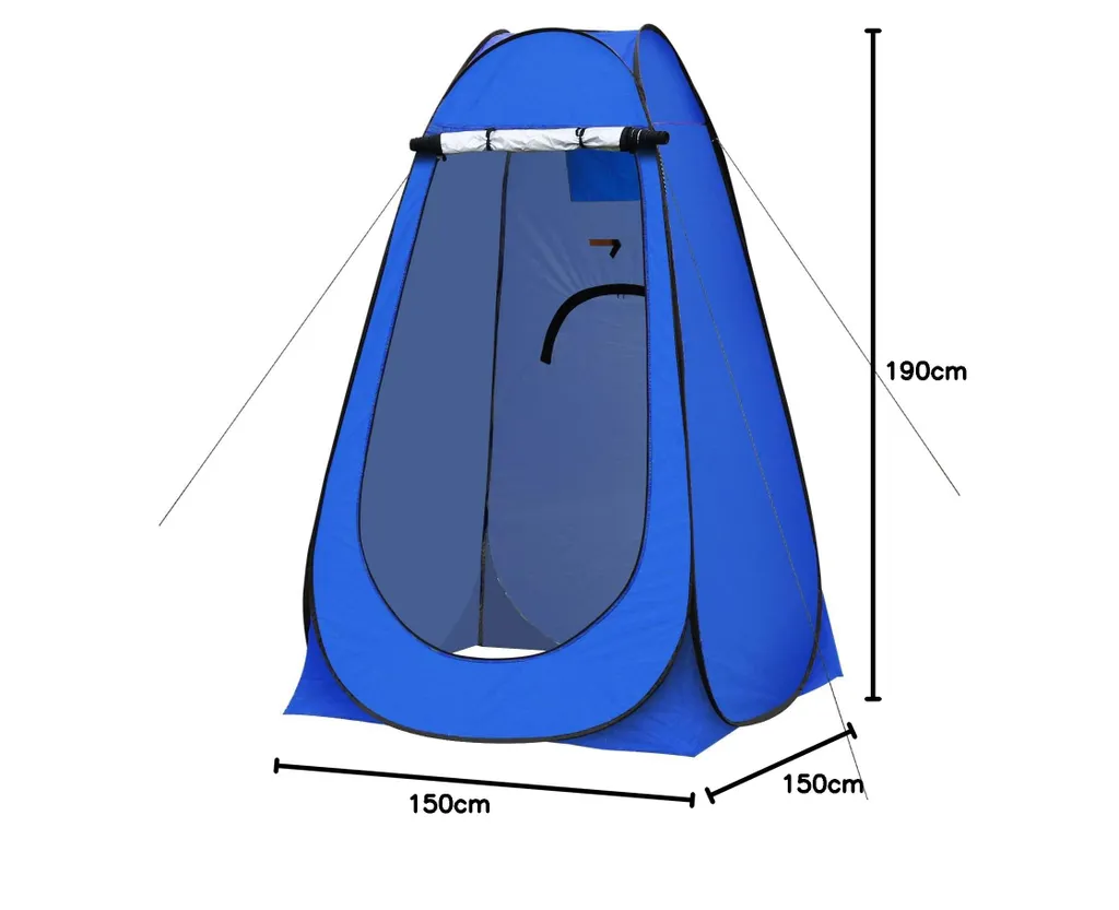 Abri de camping opaque contre les regards indiscrets et tente de douche pop-up