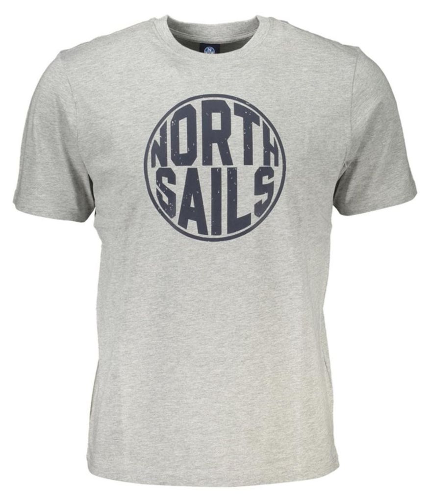 Graues Herren T-Shirt mit Rundhals und stylischem Produktbild 