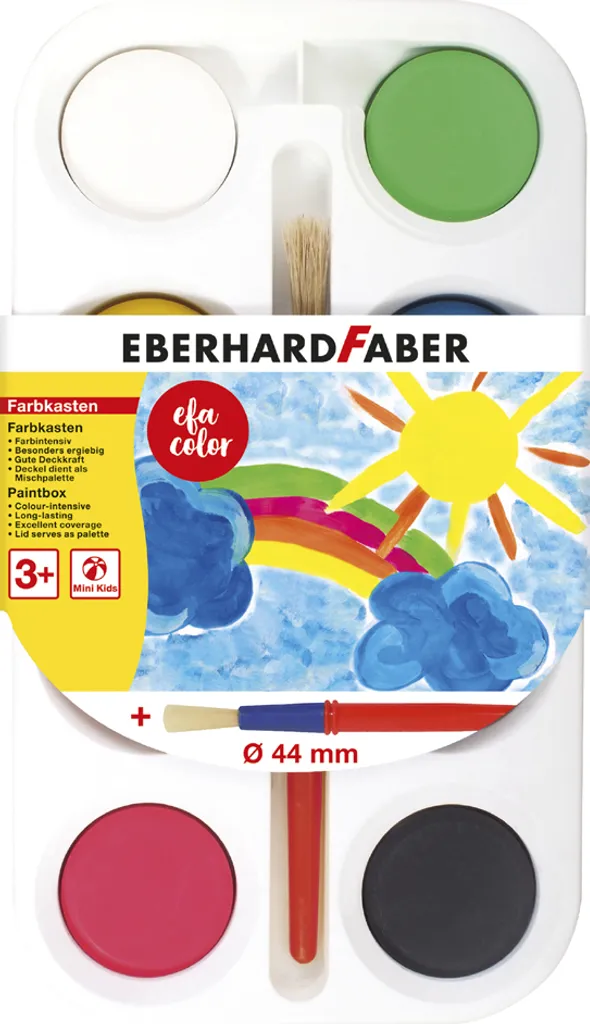EBERHARD FABER 577008 Boîte de couleurs EFA Color 8 pastilles opaques