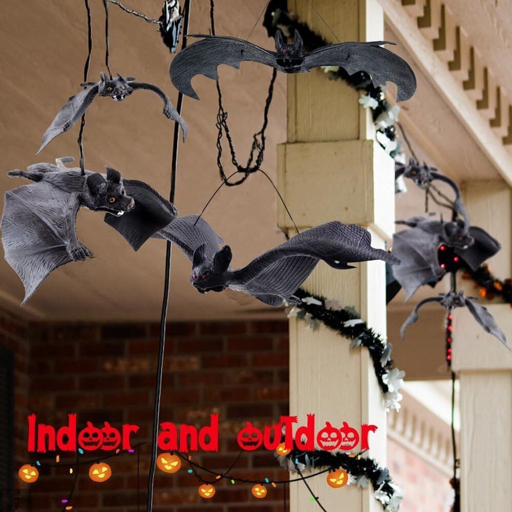 Halloween Fledermaus Deko Outdoor - Acryl Fledermäuse Für Fenster, Wände & Garten