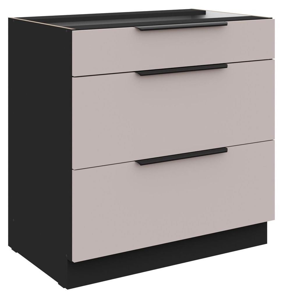 Küchen Unterschrank 80 cm Küche ARONA Kaschmir beige matt + Produktbild 