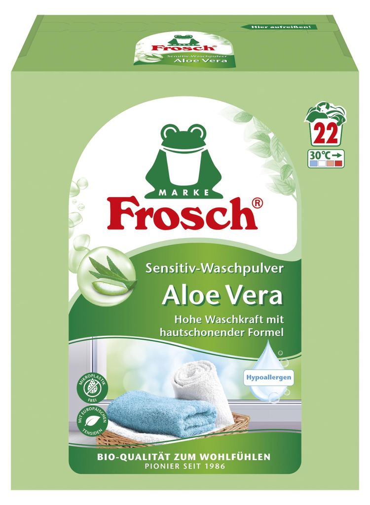 Frosch Aloe Vera Sensitiv-Waschpulver 3,432 kg Produktbild 
