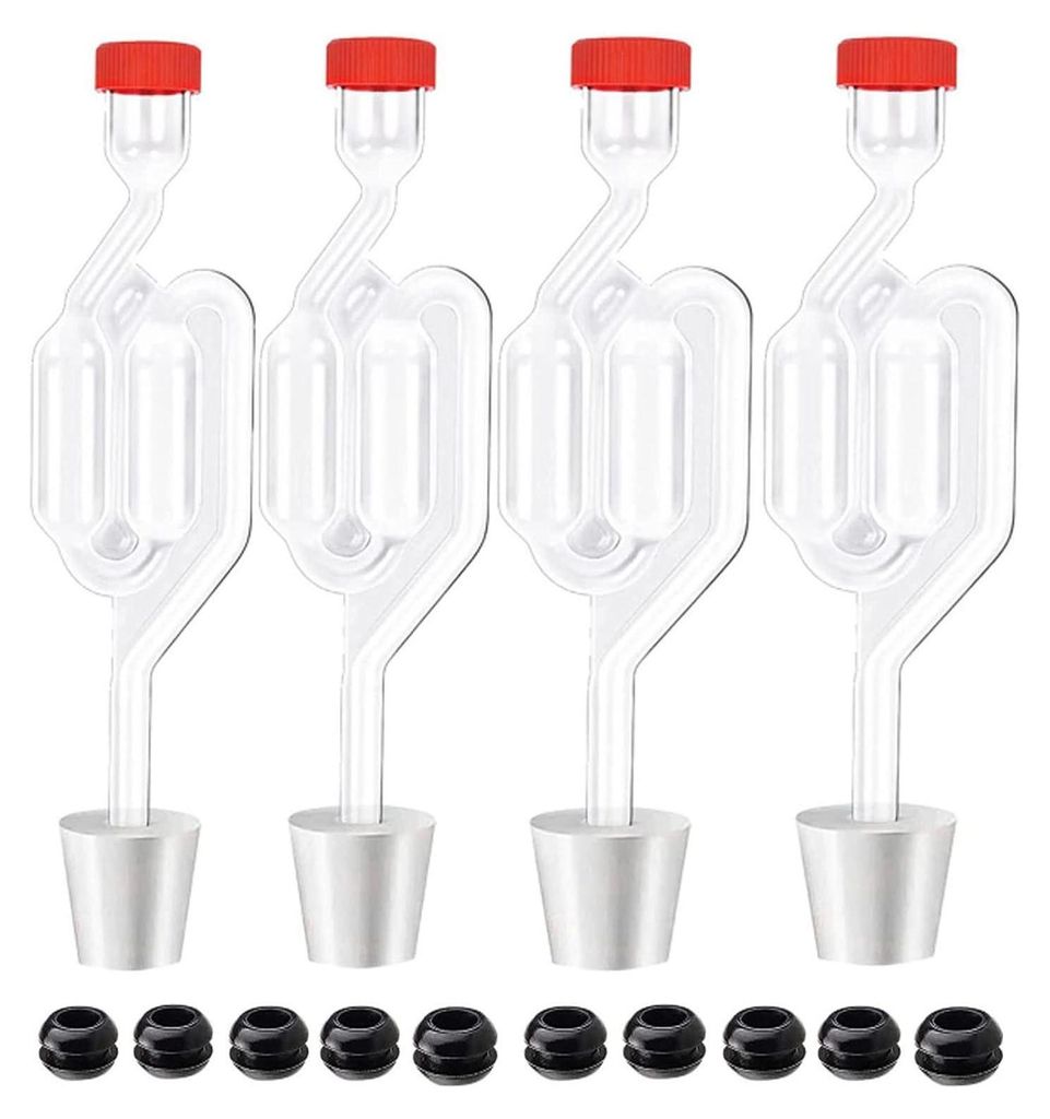 4-teiliges Gärspund-Set, transparente Kunststoffgärspund Produktbild 