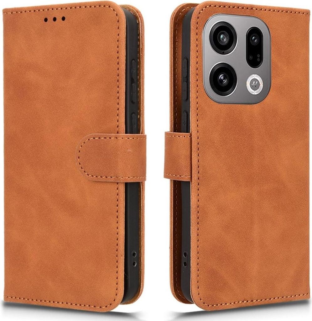 OPPO Find X9 Hülle - Coverup Klapphülle - Braun