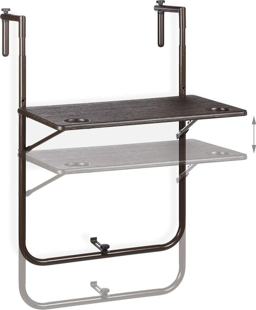 Table de balcon pliante gain de place - Solution pour balcon encombré - 7