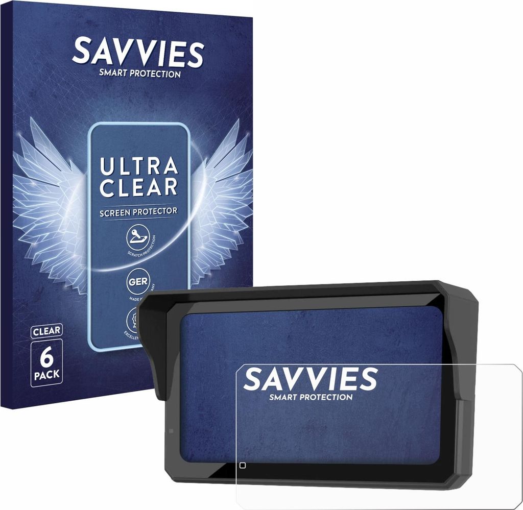 6x Für Carpuride W602BS Pro Schutzfolie Savvies Displayschutz Display Schutz Folie Klar Transparent