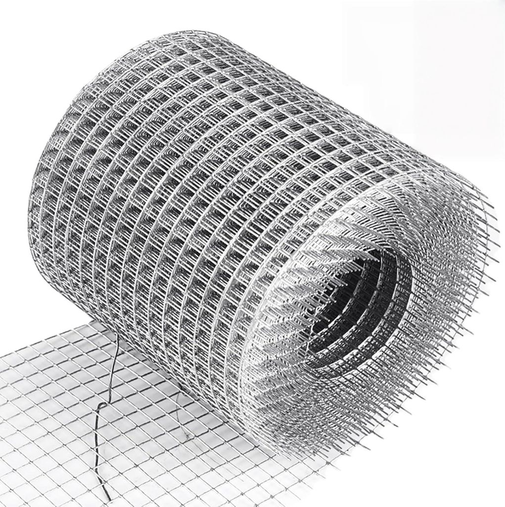 Drahtgitter verzinkt 10 cm x 5 m, Maschenweite 6 mm, silber