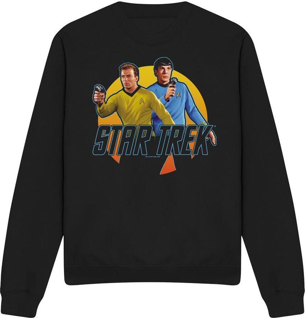Star Trek - "Phasers Ready" Sweatshirt für Herren/Damen Uni TV12379 (XL) (Schwarz)