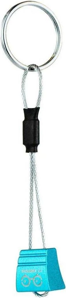 Climbing Nut Key Holder, blue, Ersatz-Schlüßelring mit Klemmkeil-Anhänger - YY Vertical