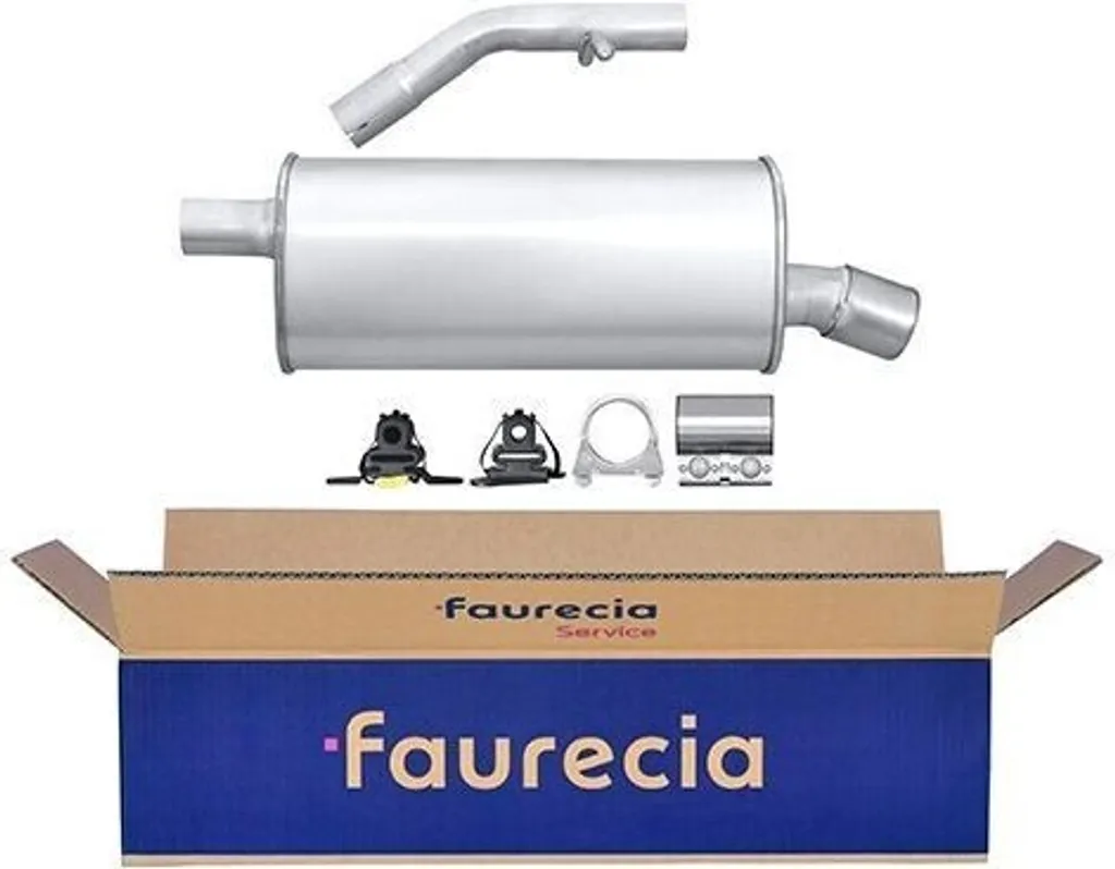Silencieux d'échappement HELLA 8LD 366 027-581 pour Citroën C2 JM